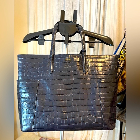 Lauren Ralph Lauren Handbags - Lauren Ralph Lauren Snake Skin Tote